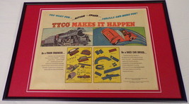 1968 Tyco Trains / Race Cars 12x18 Framed ORIGINAL Vintage Advertising Display  - £55.38 GBP