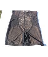 RHONDA SHEAR SHAPER PANTY SZ S BLACK JACQUARD MESH LONGLINE UNDERWEAR NWOT - $8.99