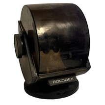 Vintage Rolodex Model SW-24C Covered Rotary Swivel File USA Wood Grain No Cards. - £13.33 GBP