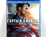 Captain America: The First Avenger (3D/ 2D Blu-ray/DVD, 2011) Like New ! - $13.98