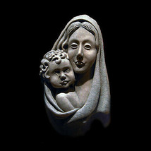 Virgin Mary and Baby Jesus Christian Sculpture Replica Reproduction - £86.52 GBP