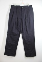 Vtg NOS Y2K Tommy Traveler Hilfiger 34x32 Blue Khaki Pleat Pants - £28.14 GBP