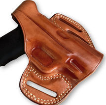 Fits Springfield XD MOD 9mm SUBCOM 3”BBL  Leather Belt Holster #1221# LH image 5