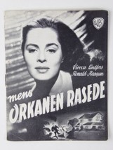 Ronald Reagan Viveca Lindfors Vintage Night Unto Night 1949 Danish Movie... - £3.92 GBP