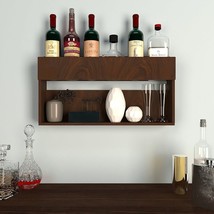 Wooden Bar Wall Shelf / Mini Bar Cabinet,  suitable for vases, show pieces - £199.05 GBP