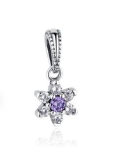 Daisy Forget Me Not Flower Charm Sterling Silver 925 For Bracelets Family Mum - £16.44 GBP