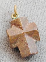 Antique Staurolite Fairy Stone Cross Pendant Charm - $29.99