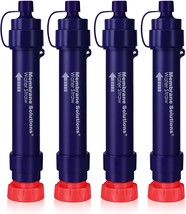 Membrane Solutions Water Filter Straw Ws02, Detachable 4-Stage, And Travel Gear. - $51.74