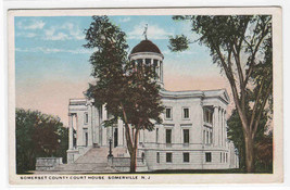 Court House Somerville New Jersey 1920c postcard - £5.07 GBP