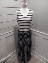 New Lands End Women Size Medium 10-12 Long Dress Sleeveless - £19.59 GBP