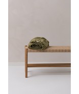 Olive Green Linen Fitted Sheet - £68.83 GBP+