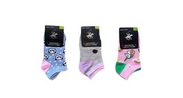 9 Pairs of Girls Socks Size 1-7 Beverly Hills Polo Club Low Cut - £4.71 GBP