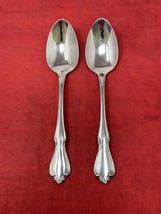 2 CHATEAU Spoons from Oneida Oneidacraft Deluxe Stainless USA EUC - $8.79