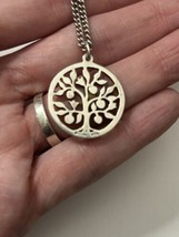925 Sterling Silver Retired James Avery Tree of Life Necklace 20 Inch RARE! - $275.83