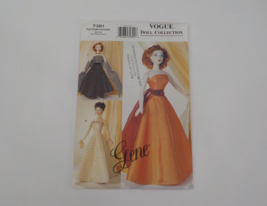 VOGUE DOLL COLLECTION PATTERN #7381 GENE DOLL CIRCA 1950 THREE GOWNS UNC... - $17.99