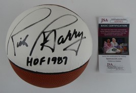 Rick Barry Signed Mini White Panel Basketball 5.5&quot; Autographed HOF JSA COA - £71.56 GBP