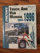 Chilton&#39;s Truck &amp; Van Manual 1992 - 1996 Part No. 7918 Hardcover Book  - $16.82