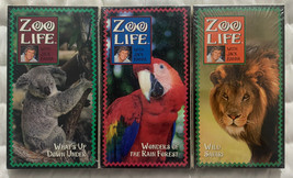 Zoo Life With Jack Hanna Wonders Of The Rain Forrest &amp; What&#39;s Up Down Under VHS - £14.69 GBP