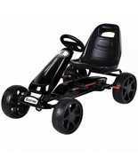 Go Kart Kids Ride On Car Pedal Powered Car 4 Wheel Racer Toy Black - £159.75 GBP