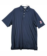 Peter Millar Summer Comfort Men&#39;s L Polo Shirt Navy Blue Shelco Patch Sh... - €18,98 EUR