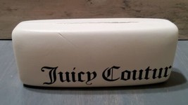 Juicy Couture Hard Eyeglass Clamshell Case Rectangle White Black - $12.20