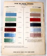 1958 De Soto Exterior Paint Samples/ Interior Color Numbers 665 - $115.13 MXN