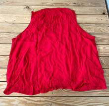 Gibson NWOT Women’s Sleeveless v Neck blouse size 3X Red AM - £14.16 GBP