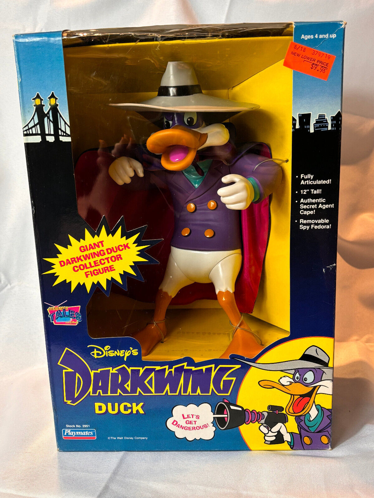 1991 Playmate Disney DARKWING DUCK  Factory Sealed 12" Collector Figure - $326.65