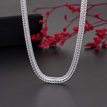 Elegant 925 Sterling Silver Snake Chain Necklace  Unisex Jewelry - £16.15 GBP