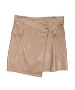 Bishop &amp; Young Women&#39;s M Tan Vegan Leather Wrap Mini Skirt, Cargo Pockets - €18,46 EUR