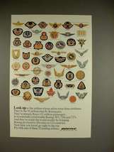 1967 Boeing Jet Plane Ad - Airline Insignia - $18.49