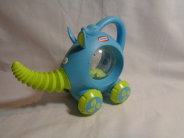 Little Tikes Rolling Blue / Green Elephant Plastic Click Rattle Toy - Rare - £9.51 GBP
