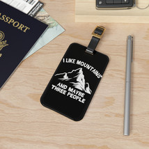 Mountainous Luggage Tag - Humorous Nature-Inspired Travel Accessory - $21.63
