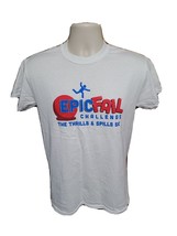 Epic Fail Challenge The Thrills &amp; Spills 5K Adult Small White TShirt - £14.24 GBP