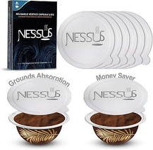 NESSUS Aluminum Foils Lids for Reusable Nespresso Pods Vertuo, Foil Seal... - £21.70 GBP