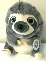 Xlarge 13&quot; Grey Sloth Plush, Fat Belly Buddy Toy. Soft . NWT - £15.65 GBP