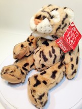 Fiesta Plush Leopard Cat Stuffed Cheetah Wild Animal Bean Bag Toy 12&quot; TAG - £31.55 GBP