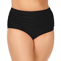 $44 Raisins Curve Women&#39;s Plus Size Marrakesh Solids Costa Swim Bottom Black 18W - £14.92 GBP