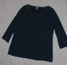 J.Jill Casual Peasant Blouse Shirt Teal Womens Size S - £13.99 GBP