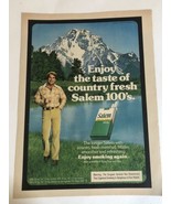 vintage Salem 100’s Cigarettes Print Ad Advertisement 1978 - £6.22 GBP