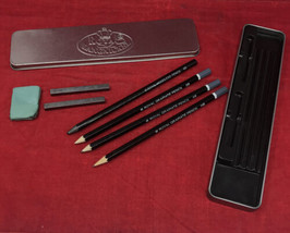Royal Langnickel Tin 3 Graphite Pencil Set (HB, 4B, 2B) in Metal Case  - £21.66 GBP