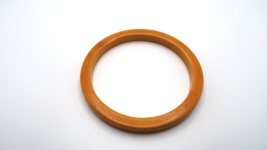 Vintage Yellow BAKELITE BANGLE BRACELET 2.5&quot; x 6mm - £15.79 GBP