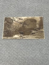 Antique Farmhouse Cow Creek River Photograph Postcard RPPC Farm KG - $188.27 MXN