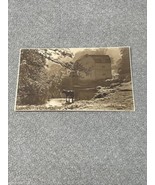 Antique Farmhouse Cow Creek River Photograph Postcard RPPC Farm KG - £7.82 GBP