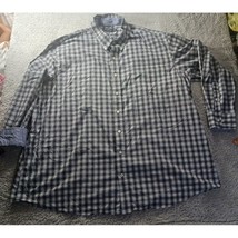 Nautica Classic Plaid Checkered Button-Down Dress Shirt Men 4XL Preppy F... - $20.79