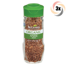 3x Shakers McCormick Gourmet Organic Anise Seed Seasoning | Non GMO | 1.37oz - £21.45 GBP