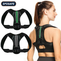 Adjustable Back Shoulder Posture Corrector Belt Clavicle Spine Support Reshape Y - £10.76 GBP