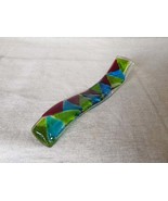 Snazzy Glass, Fused Glass Decorative Wave, Diamond Design - $371.33 MXN
