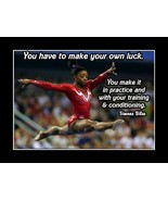 Inspirational Simone Biles Gymnastics Motivation Quote Poster Print Art ... - $22.99+