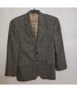 Vintage Lauren Ralph Lauren Mens 42R Blazer Wool Jacket Brown Houndstooth - $454.67 MXN